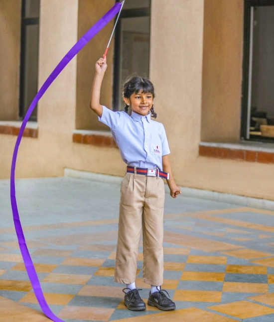 Nalanda school Vadodara student ribbon activity