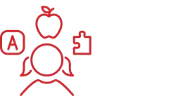 child centred learning school icon