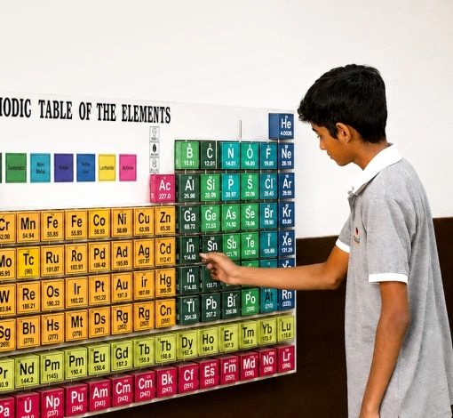 ISC student periodic table learning