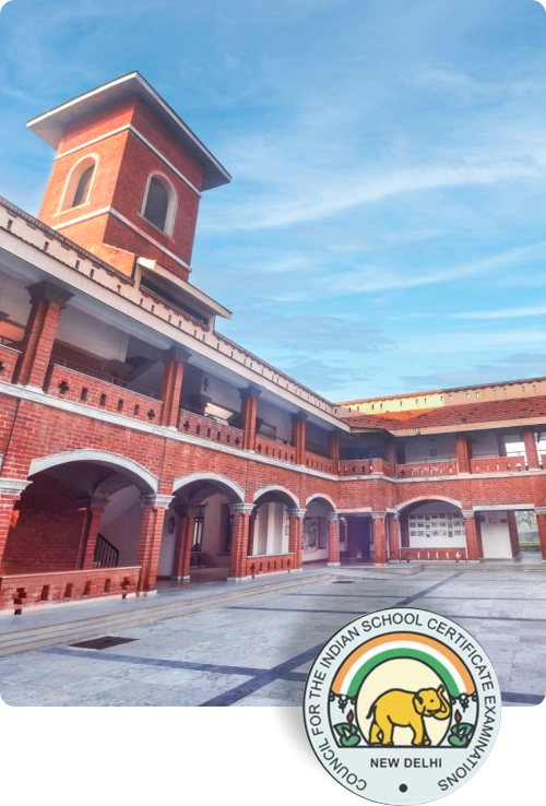 Nalanda school Vadodara campus courtyard