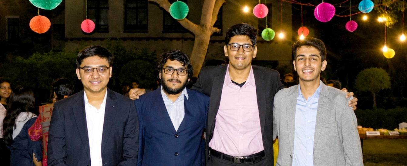 Nalanda alumni gathering at a school celebration
