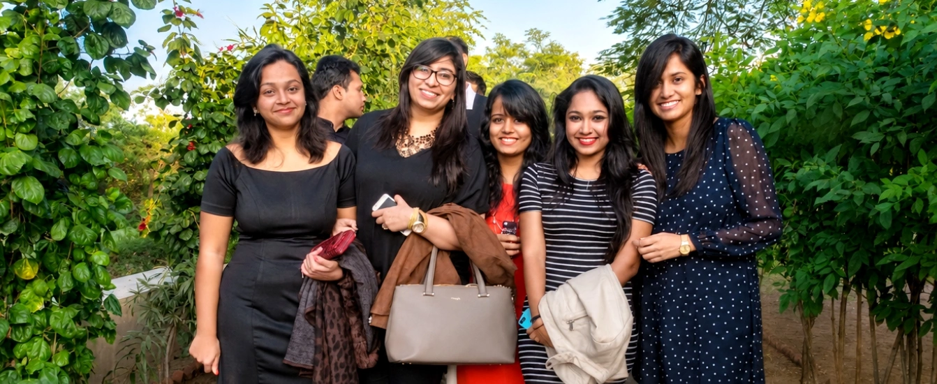 Nalanda alumnae reunion on the school campus